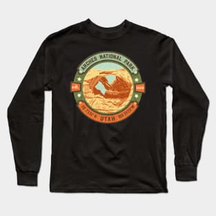 Double Arch Arches National Park Long Sleeve T-Shirt